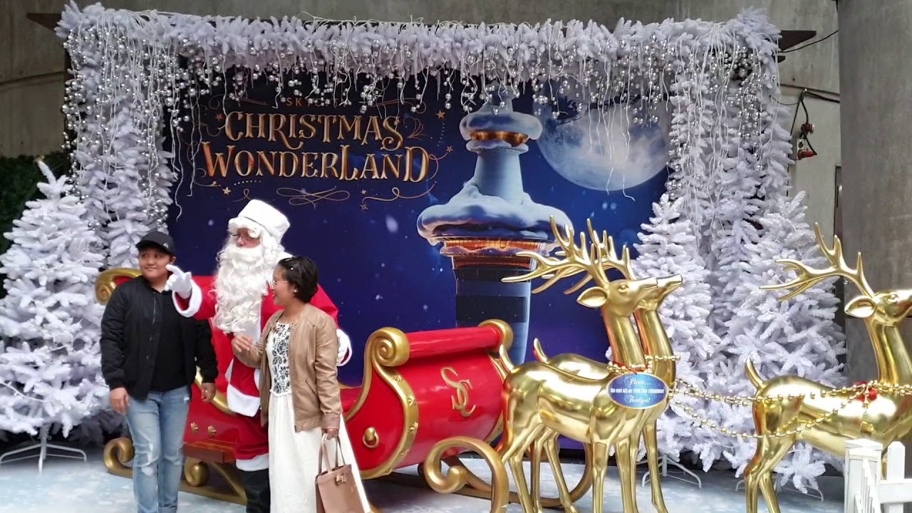 7 Metre Snow Globe at Skycity Christmas Wonderland 2018, Auckland