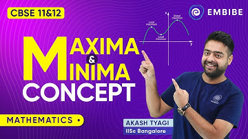 Concept of Maxima and Minima in Simplest Way Explained By Akash Tyagi | CBSE 11&12 | Embibe