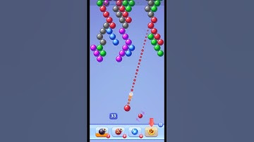 BUBBLE SHOOTER. LEVEL 57 complete with perfect precision #shorts