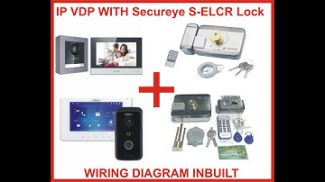 HIKVISION IP VDP WITH Secureye S-ELCR Lock | ANY IP VDP WITH Secureye S-ELCR Lock WIRING DIAGRAM |