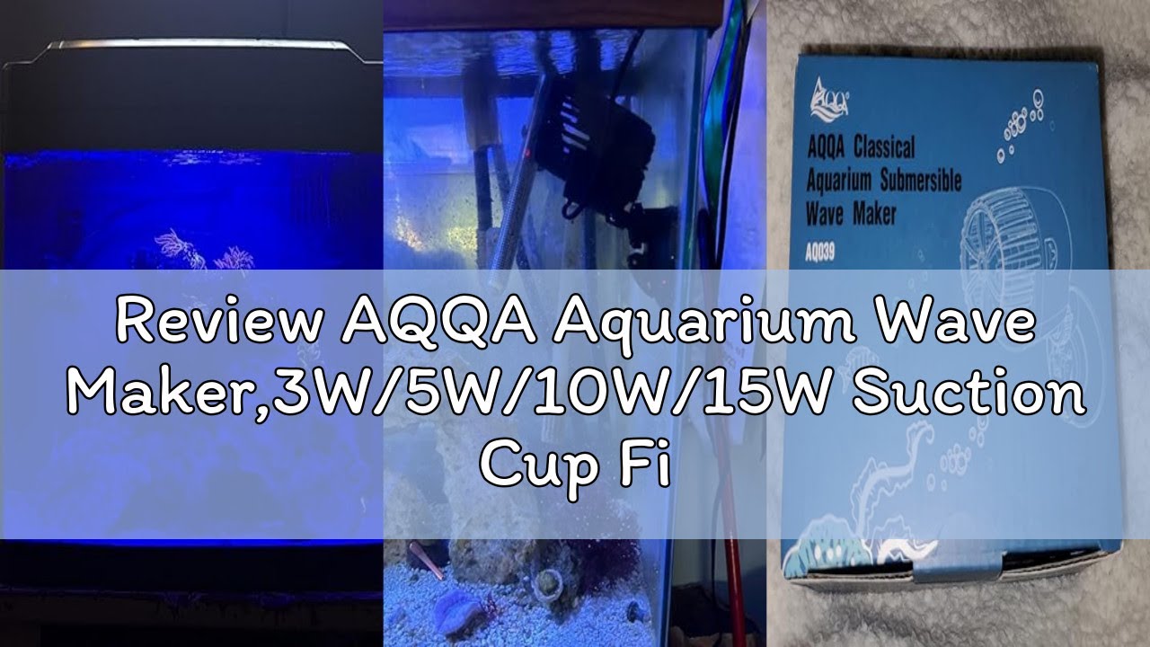 Review AQQA Aquarium Wave Maker,3W/5W/10W/15W Suction Cup Fish Tank Single Powerhead Pump，110V/60Hz