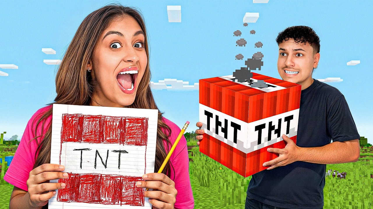 MINECRAFT MAS TUDO QUE EU DESENHAR... ACONTECE