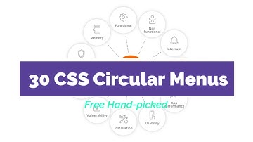 30 CSS circle menus