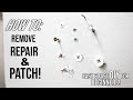 How To Remove And Fill Drywall Anchor Holes | DIY Fast And Easy Repair For Beginners!