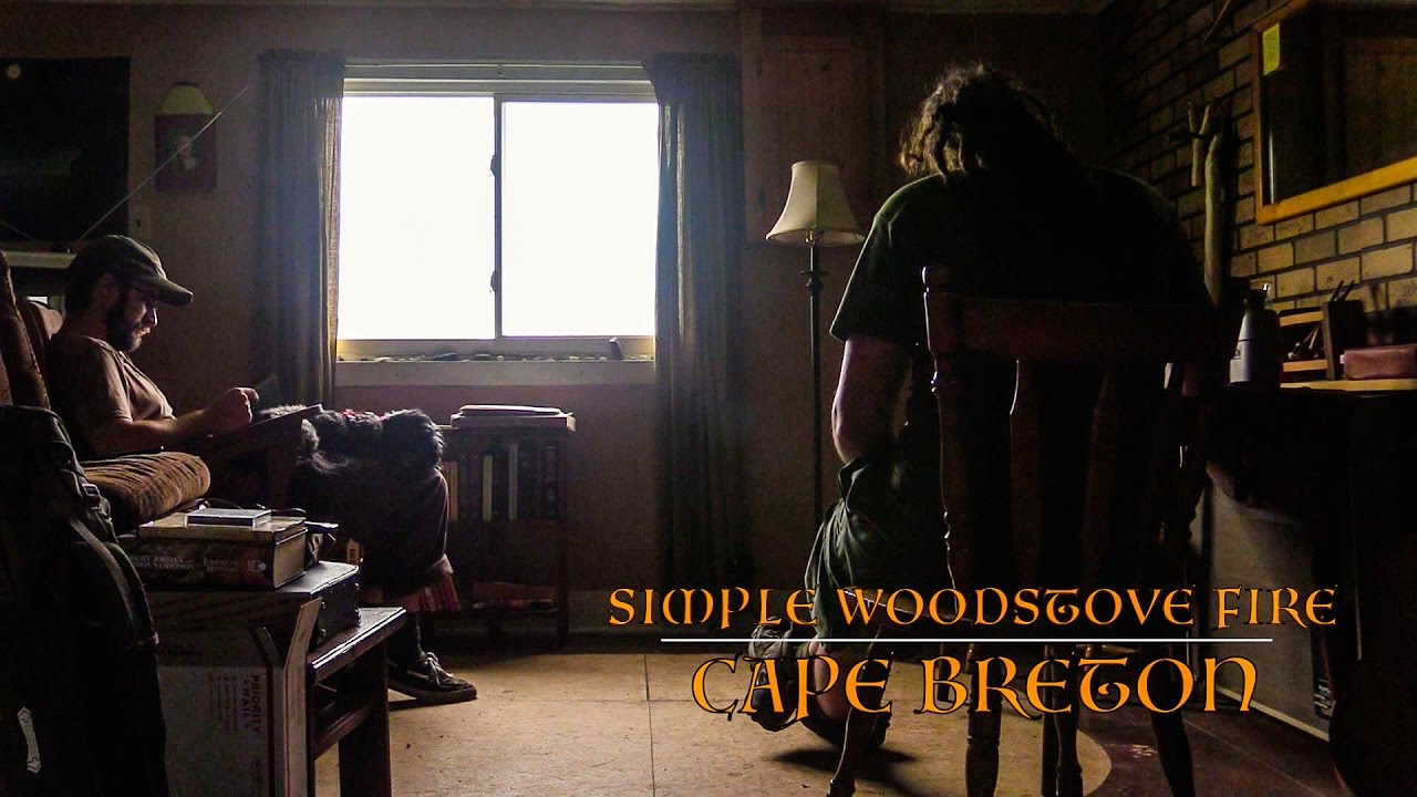 Woodstove Fire - Rainstorm, Cape Breton, Canada