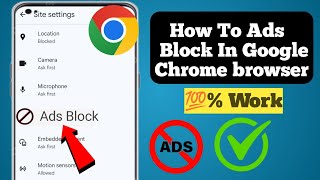 How To Ads Block In Google Chrome browser 2025 (New Update).ads Block