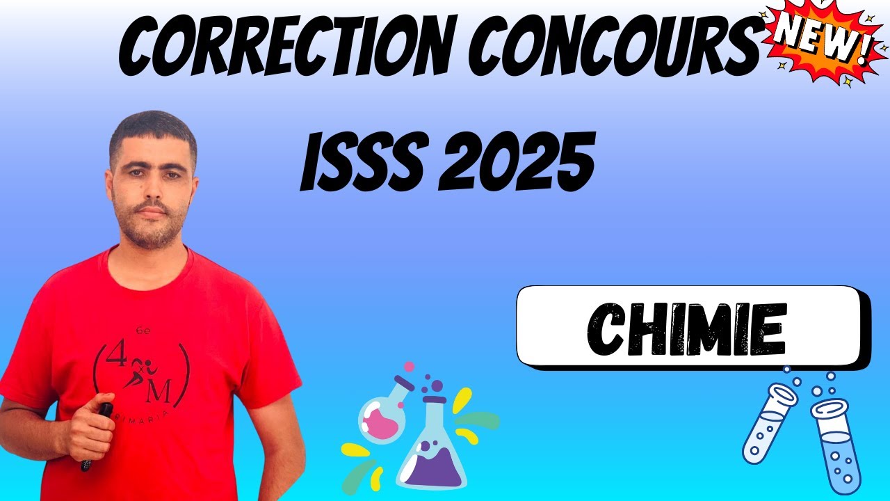 correction concours ISSS 2025 Chimie