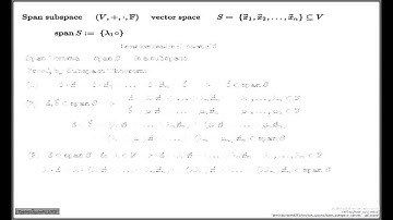 Span subspace
