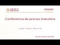 Conferencia de prensa matutina del jueves 29 de octubre 2020