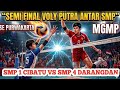 semi final voly putra antar SMP MGMP 2026  SMP 1 cibatu VS SMP 4 darangdan