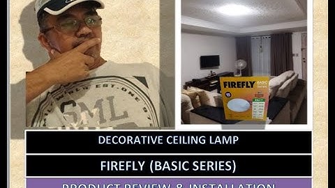 DECORATIVE CEILING LAMP / FIREFLY (BASIC SERIES) PRODUCT REVIEW AND INSTALLATION VIDEO