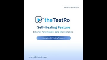 theTestRo - Introducing Self-Healing - the game changer in Test Automation! #aiautomation