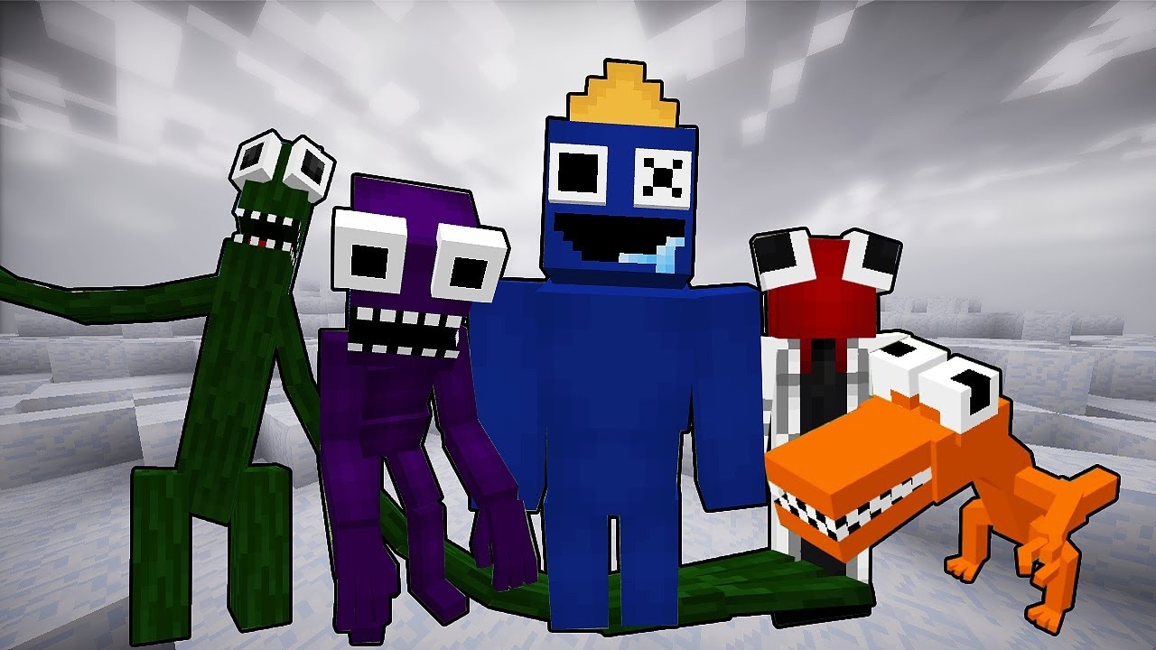 RAINBOW FRIENDS NO MINECRAFT!! #rainbowfriends