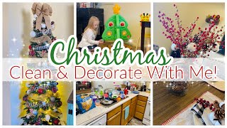 CHRISTMAS CLEAN AND DECORATE WITH ME! CHRISTMAS DECOR | FARMHOUSE CHRISTMAS
