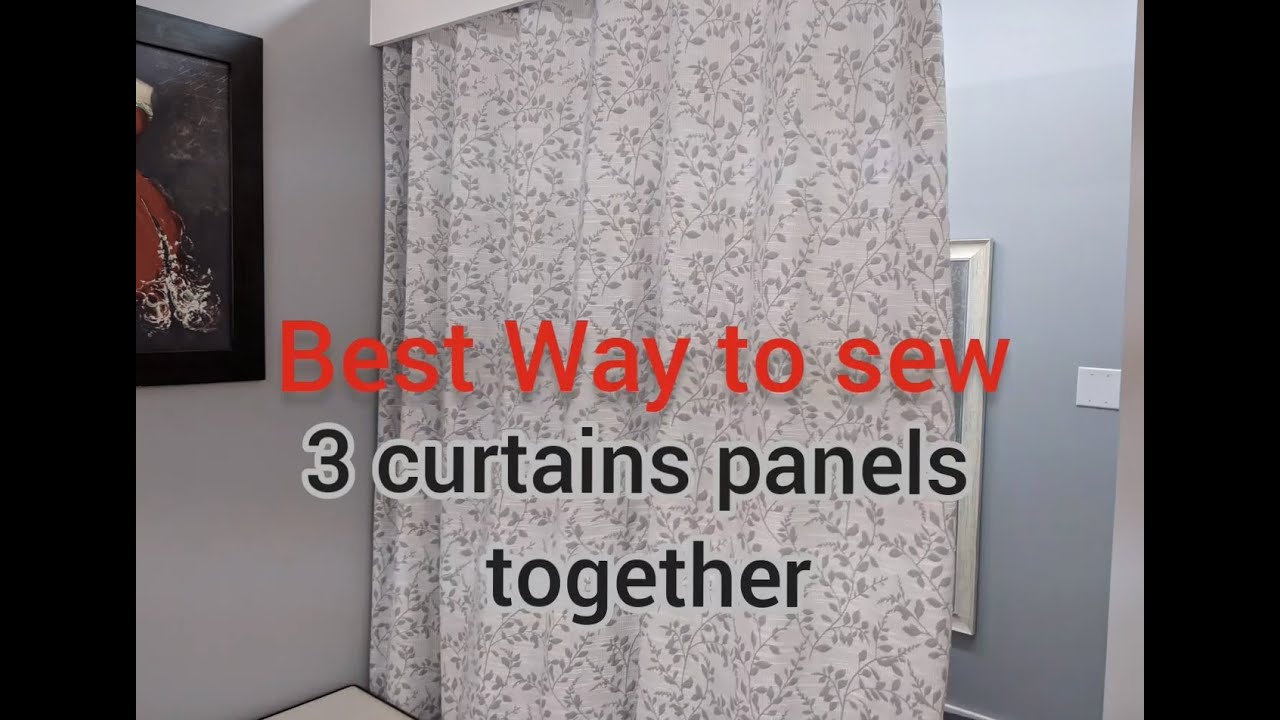 How to attach two Curtains together with no sew tape. Combine two