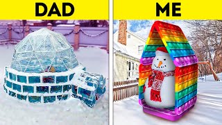 WINTER POP IT HOUSE || Fantastic House Crafts And Room Makeover Ideas You'll Be Grateful For