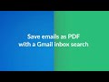 Save Emails as PDF: How to save email search results in pdf with an email to PDF converter