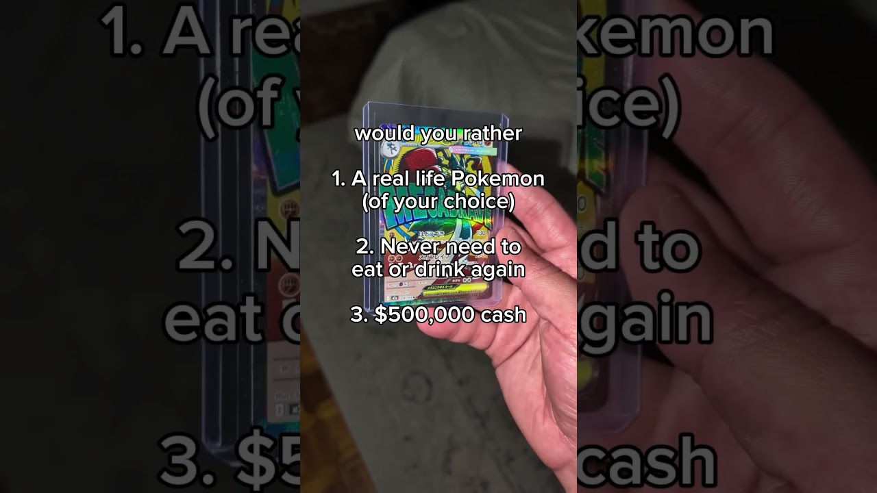 Tough choice  I think I'm taking a real life Pokemon though  