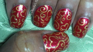 Gold Glitter Heart Scrolls Nail Art - Valentines Day Nail Art
***SUBSCRIBE*** Here are some very easy and elegant nails for Valentines day. You can do these hearts on any background and they will sparkle. Enjoy and thanks for watching. If you have any suggestions, please let me know. LIKE SHARE COMMENT
TWITTER: https://twitter.com/MsCharliesNails
INSTAGRAM: http://instagram.com/mscharliesnails Gold Glitter Heart Scrolls Nail Art - Valentines Day Nail Art