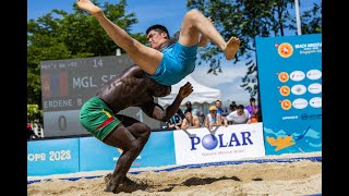 Senegalese sand party at beach wrestling premiere in Singapore