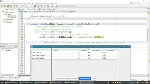 25 - JTable: introduccion