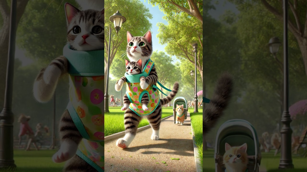 The Heartwarming Life of a Tabby Cat Dad: A Day in Parenthood 