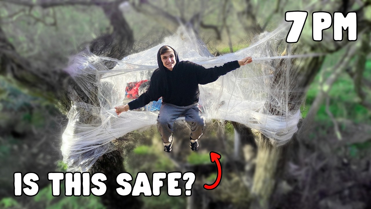 Can I Survive Overnight In A Plastic Wrap Treehouse?