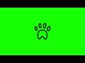 animal foot icon green screen | animated icon green screen