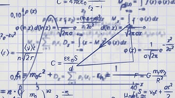 Math Physics Formulas On Squared Paper Loop stock footage