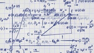 Math Physics Formulas On Squared Paper Loop stock footage