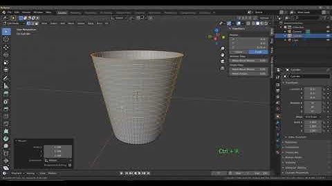 Daily Blender Tip - Create A Mesh Basket Using Unsubdivide And Wireframe Tools