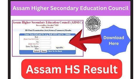 HS Result Declared Today at 9 AM || HS Result 2023 || AHSEC Result