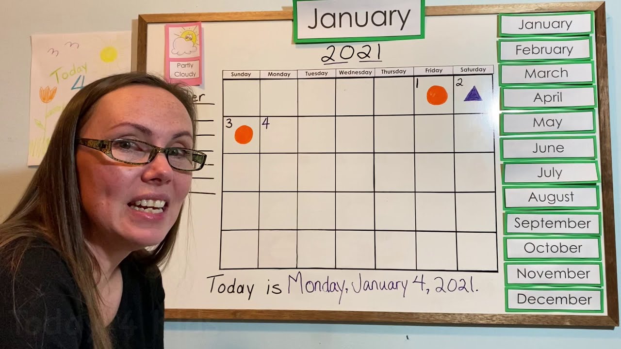 Calendar Time: Today is Monday, January 4, 2021