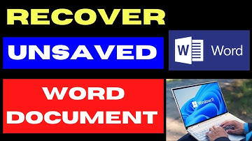 Recover Unsaved Word Document on Windows 11 / 10