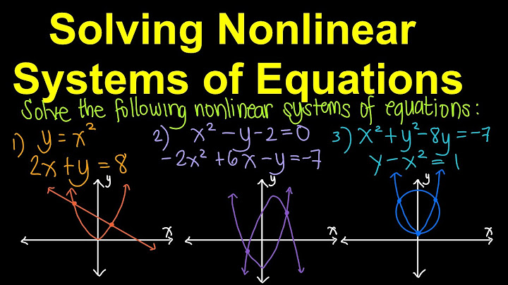 Systems of nonlinear equations worksheet with answers