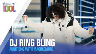 DJ Ring Bling Lights Up The Stage With His Performance of Thrift Shop  | Australian Idol