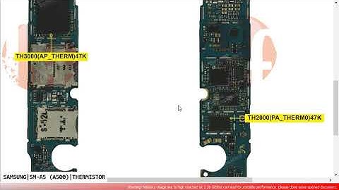 Samsung A5 SM A500 THERMISTOR Charging Warning Hardware Solution