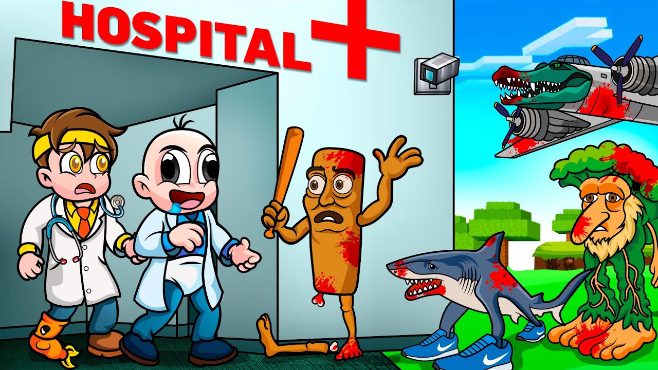 BEBE NOOB es DOCTOR en el HOSPITAL de BRAINROTS en Minecraft