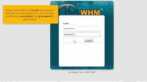 Login to WebHost Manager by VodaHost web hosting
