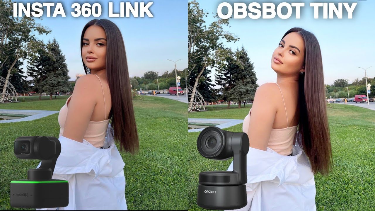 INSTA 360 Link VS OBSBOT TINY 4K Camera Test Comparison 