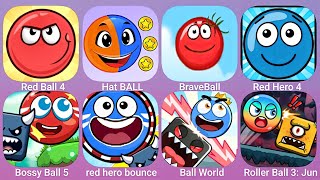 Red Ball 4, Hat Ball, Brave Ball, Red Hero 4, Bossy Ball 5 and More Red Ball Games Gameplay screenshot 3