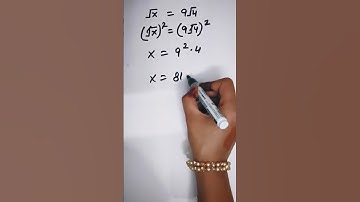 √X=9√4 Nice square root maths Olympiad Algebra Problem #maths #squareroot #mathproblem