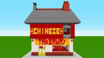 Minecraft Tutorial: How To Make A Chinese Take Away Restaurant "City Build 2021"