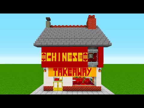 Minecraft Tutorial: How To Make A Chinese Take Away Restaurant "City Build 2021"