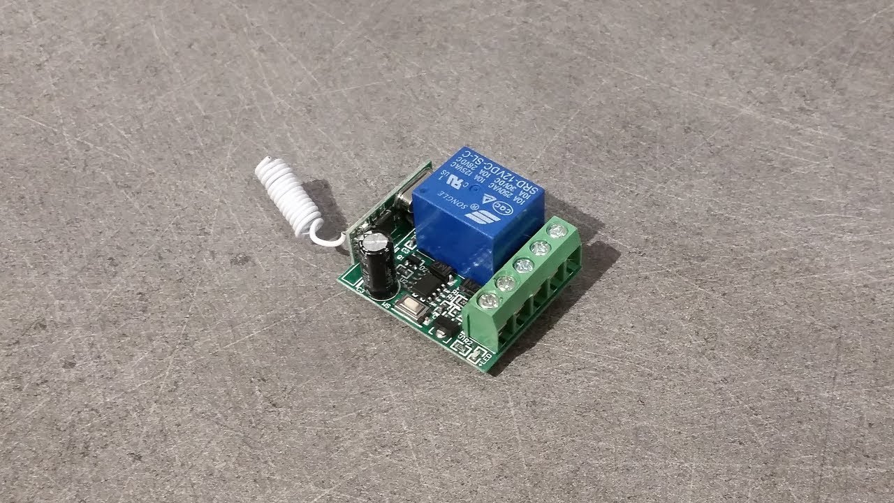 Generic Transmetteur avec Télécommande sans fil RF 433Mhz,DC 12V,1CH,  module émetteur récepteur relais