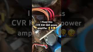 CVR KM-260 TESTING AFTER TROUBLESHOOTING 👷👍 #technology #tech #technician #audiotech