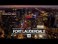 FORT LAUDERDALE FL AT NIGHT 4K BY DRONE - DOWNTOWN FORT LAUDERDALE FLORIDA - DREAM TRIPS
