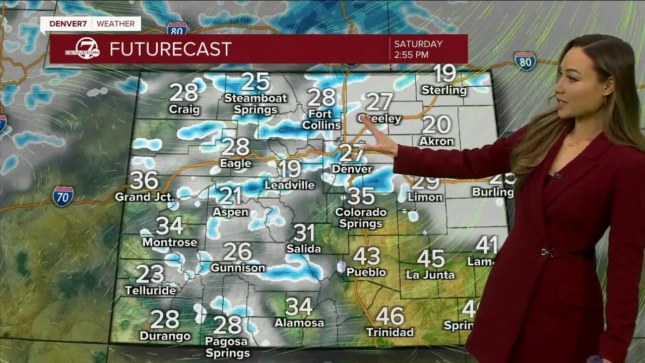 Snow and bitter cold on the way to Colorado - YouTube