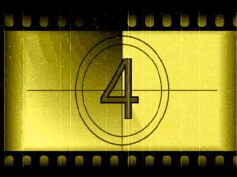 FREE download, Vintage film count down HD with sound