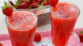 Healthy strawberry juice can be made very easily by blending
starwberries, sugar, lemon juice, salt and little water. this homemade
is ...